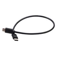 Kabel USB 3.1 Tipe C ke Micro B 2.0 Pendek OTG 3A Pengisian Cepat 10cm 25cm 50cm PVC Hitam Grosir untuk Ponsel & Earphone