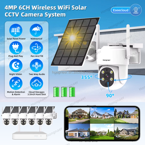 Hongnaer 4MP 6CH extérieur WiFi NVR réseau domestique enregistreur <span class=keywords><strong>vidéo</strong></span> solaire sécurité CCTV caméra Kit ensemble système système de <span class=keywords><strong>surveillance</strong></span> <span class=keywords><strong>sans</strong></span> <span class=keywords><strong>fil</strong></span> - Product Image 2