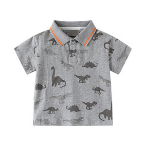 Camiseta Polo de Manga Corta para Niños, Estilo Coreano, Camiseta Polo de Manga Corta con Estampado para Niños, Top de Moda para Bebés, Venta al por Mayor - Product Image 3