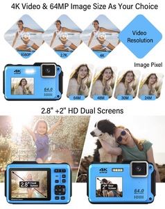 <b>Camera</b> 4K 64MP Autofocus Selfie Dual Screen Waterproof Shockproof Stabilization DCW03 1.4K Ultra-high-definition Video Reco - Product Image 3