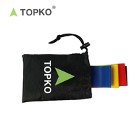 TOPKO-bandas elásticas de resistencia para entrenamiento de piernas en interiores, cintas de látex para fitness, venta al por mayor