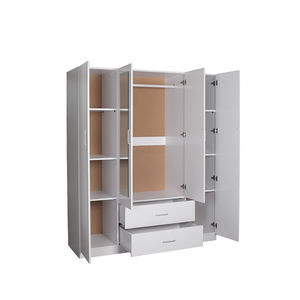 Muebles de dormitorio de diseño moderno, armario de madera de melamina, gran almacenamiento - Product Image 2