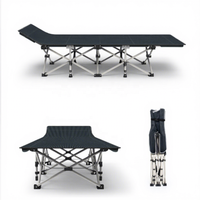 Lit de camping pliable Mingchan, lit portable en tissu Oxford avec sac de transport pour la sieste au bureau, les voyages en plein air et la plage