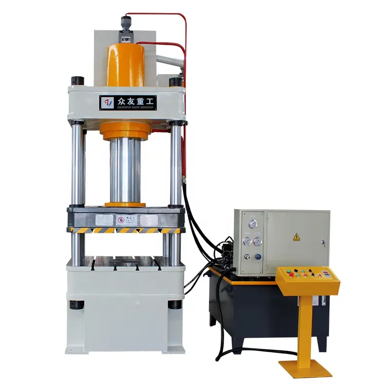 Column Hydraulic Press 100 Ton 150 Ton 4 Four-column Three-beam Hydraulic Press Machine Size 50 Competitive Price ISO9001 CE 500