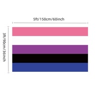 Vente en gros 3x5ft Genderfluid Pride Flag 90x150cm Parade Lgbtq Étanche Rainbow Love Is a Human Right Drapeaux pour Gay Pride