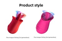 Jouet sexuel électrique de simulation de massage de la langue, stimulateur des zones intimes à 10 fréquences de vibration pour femmes