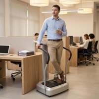 Plateforme vibrante de fitness en gros pour usine – Machine de massage amincissante Crazy Fit pour le corps entier