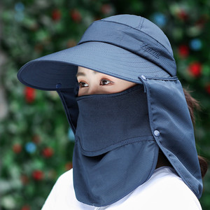 ZG été soleil UV protéger cyclisme grand chapeau seau à bords avec rabat de cou extérieur protéger casquette visage - Product Image 2