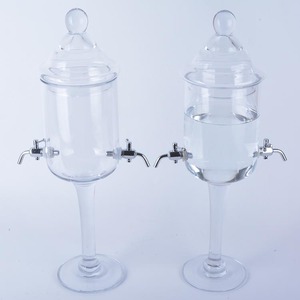 Carafe à absinthe <span class=keywords><strong>en</strong></span> <span class=keywords><strong>verre</strong></span> au design classique avec deux robinets - Product Image 2