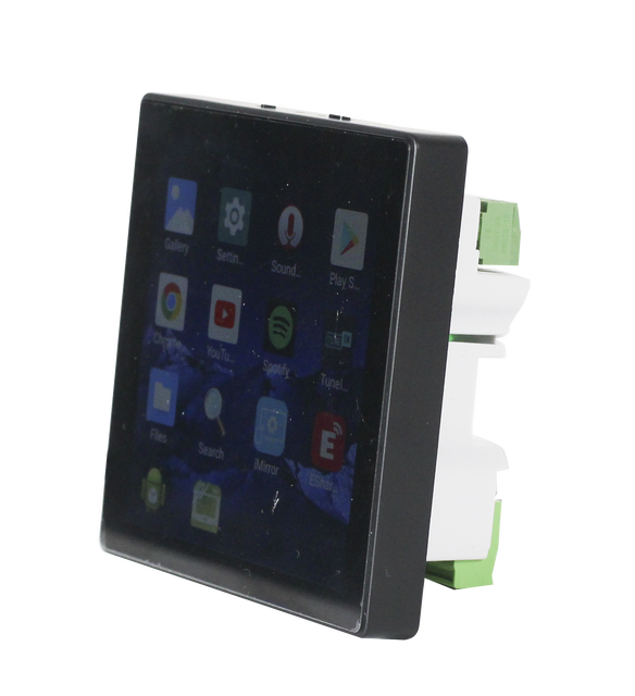 T Android 10 WiFi Multi Room Audio Bluetooth Wall Mount Amplifier With Tuya 4 Inch Touch Screen Home Audio Smart Control Panel