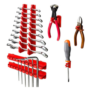 Plastic Storage <strong>Bin</strong> for Garage 1728x780mm Pegboard Wall Organizer, Storage System With 30 <strong>Red</strong> Stackable Boxes - Product Image 5