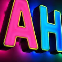 Insegna Luminosa LED RGB 3D Personalizzata in Acrilico per Bar, Centro Commerciale, Negozio, Auto, Decorazione per Feste