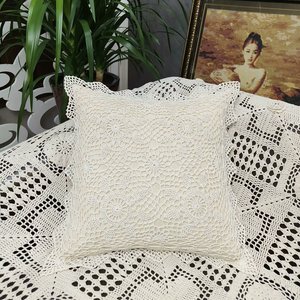 <span class=keywords><strong>Funda</strong></span> de cojín con cordón de macramé de ganchillo bohemio de 50cm, gancho de ganchillo con estampado cuadrado para sala de estar, sofá, decoración del hogar y comodidad para dormir - Product Image 3