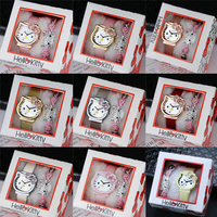 Montre Bracelet Enfant à Quartz Motif Chat de Dessin Animé Mignon, Ensemble Cadeau Montre Numérique à Aiguilles pour Filles et Femmes