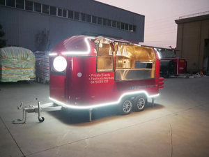 Camion de nourriture de remorque de concession rapide Kiosque de rue électrique Tuk Crepe Cart Conception mobile de chariot de nourriture - Product Image 6