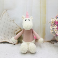 Jouets en peluche personnalisés doux et adorables avec rembourrage en coton PP, motifs de lapin, souris, ours et chien de dessin animé, taille 22 cm, unisexe