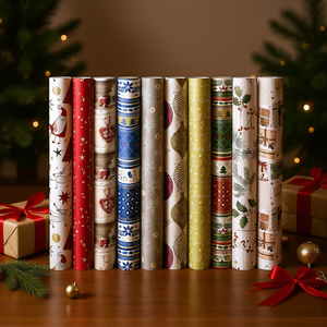 Christmas Wrapping Paper 200x70cm Assorted Designs Holiday Gift <b>Wrap</b> - Product Image 3