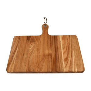 Tabla de cortar de madera con mango Tabla de servir para cocina Hornear en casa, frutas, verduras, charcutería, queso, pan - Product Image 5