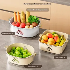 Xing vous grand panier de vidange en plastique PP matériel automatique durable multi-fonctionnel râpe trancheuse cuisine fruits légumes - Product Image 5