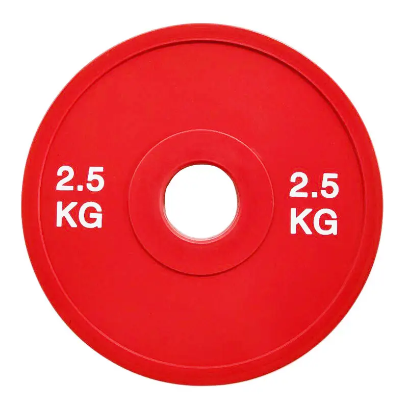 Nhà Máy Bán Buôn Thay Đổi Tấm Giá Rẻ Đầy Màu Sắc Cao Su Barbell Bumper Tấm 0.5Kg 1Kg 1.5Kg 2Kg 2.5Kg Tăng Trọng Lượng