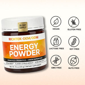 אבקת אנרגיה עם פרוביוטיקה פרו-ביוטיקה ושטחי שטחי רוח ירוקים 30 ימים לספק תערובת תזונתית אבקת משקה בריאות - Product Image 5