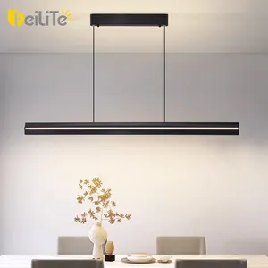 Modern 110v Indoor Lighting Home Decoration Dinner Room Pendant Lamp 40w 48w Linear Led Pendant Light