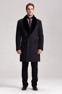 <span class=keywords><strong>Cappotto</strong></span> Invernale da <span class=keywords><strong>Uomo</strong></span> <span class=keywords><strong>in</strong></span> Lana e <span class=keywords><strong>Cashmere</strong></span>, Design Lungo, Slim Fit, Impermeabile con Collo <span class=keywords><strong>in</strong></span> Pelliccia - Product Image 6