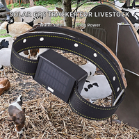 Traceur GPS solaire pour animaux de compagnie en nylon, étanche IPX6, compatible avec le réseau mondial, suivi en temps réel avec plus de 20 heures d'autonomie de la batterie
