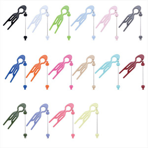 Horquilla para el pelo hecha a mano DIY con cuentas, estilo macaron, horquilla china larga con clip, accesorio para niñas y mujeres - Product Image 4