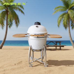 Parrilla Kamado Auplex <span class=keywords><strong>de</strong></span> 21 Pulgadas, Parrilla <span class=keywords><strong>de</strong></span> Carbón Cerámica, Ahumador, <span class=keywords><strong>Asador</strong></span> <span class=keywords><strong>de</strong></span> Carbón para el Hogar, la Cocina y Exteriores - Product Image 1