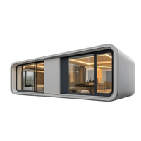 Maison conteneur Apple Cabin modulaire moderne de 40 pieds, prix usine, maison préfabriquée en acier, mini-maison extérieure mobile préfabriquée