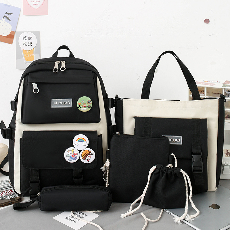 Black five-piece set