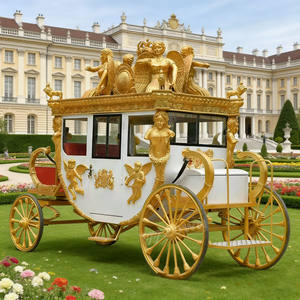 Kereta Kuda Kerajaan Bermotor Mewah untuk Pernikahan, Dijual untuk Fasilitas Taman Hiburan, Bertenaga Listrik - Product Image 1