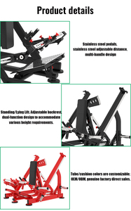 Mesin Lat Pulldown Beban Plat dengan Kemiringan yang Dapat Disesuaikan untuk Latihan Kekuatan Punggung, Binaraga, Penggunaan Komersial, Peralatan Gym Baja - Product Image 4