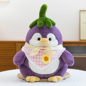Peluche de Pingüino Berenjena, Muñeco para Máquina de Garras con Colgante, Lindo Regalo y Adorno de Dibujos Animados al por Mayor - Product Image 2