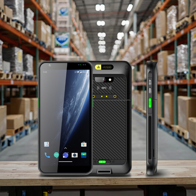 6 Inch Handheld PDA Android 12 OS 1D 2D Barcode Scanner 4G 64G 5G Smart Mobile Data Terminal IP68 Waterproof NFC WiFi