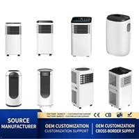 Climatiseur Portable 9000 BTU de Gros pour Usine, Unité Mobile de Climatisation Chauffante et Refroidissante avec Déshumidificateur, Purificateur et Minuteur pour Maison et Bureau