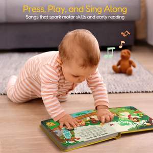 Livre sonore d'apprentissage précoce pour enfants, fabrication sur mesure, planche sonore de haute qualité, chants de berceuse anglais, livre sonore musical pour enfants - Product Image 4