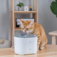 Fontaine à eau pour animaux de compagnie 2L écologique à alimentation USB, ultra silencieuse, avec filtre circulant, étanche IPX4, distributeur d'eau pour chats et chiens – Offre Spéciale