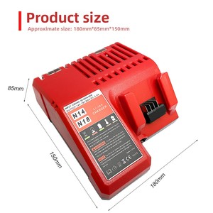 <span class=keywords><strong>Chargeur</strong></span> Mil-N12 N14 N18 pour <span class=keywords><strong>batterie</strong></span> lithium <span class=keywords><strong>Milwaukee</strong></span> M18 18V, <span class=keywords><strong>chargeur</strong></span> rapide de remplacement N1418 3A - Product Image 5