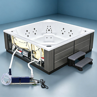 Système de désinfection combiné UV-ozone en acier inoxydable pour piscines, spas et aquariums.