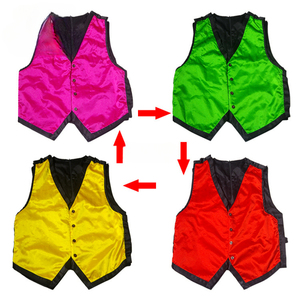 Gilet cambia colore-trucchi magici 4 cambi di colore (rosso rosa giallo verde), palcoscenico, fuoco, chiusura, accessori - Product Image 5