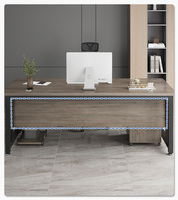 Elegante estación de trabajo de grado comercial, muebles de oficina ergonómicos para oficinas corporativas y domésticas