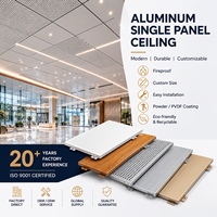 Panneau de plafond suspendu en aluminium ignifuge et imperméable, écologique et personnalisé, pour la décoration intérieure des hôtels et des centres commerciaux