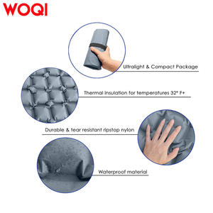 Colchoneta Inflable para Camping Woqi, Rectangular, Gris, Ligera, Colchón de Aire para Excursionismo al Aire Libre, 1 Persona, Nailon 40D TPU - Product Image 5