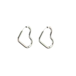 Boucles d'oreilles en forme de cœur, en acier titane doré, bijoux minimalistes à la mode, cadeau pour femmes - Product Image 5