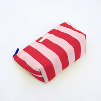 Trousse de Toilette de Voyage en Toile Robuste Personnalisable avec Logo, Rayée, pour Femmes