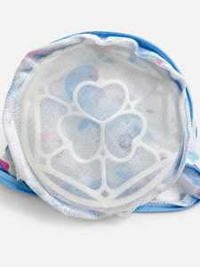 Sac à linge pliable rond en maille fine avec fermeture éclair, protection pour vêtements délicats, pour le lavage de la lingerie - Product Image 4