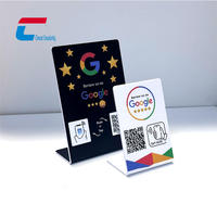 Support intelligent en PVC compatible avec iPhone et Android, avec logo personnalisé, NFC, fonction Tap Review.