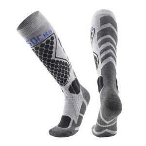 Unisex Professional Winter Ski Socks Thick Terry Cushion Warm High Calf Combed Cotton <b>One</b> Size Fits <b>All</b> for Snowboarding Hiking - Product Image 4